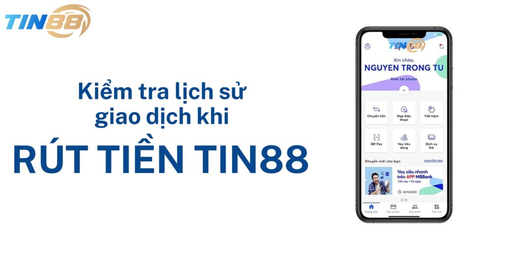 Kiểm tra lịch sử giao dịch sau khi rút tiền Tin88